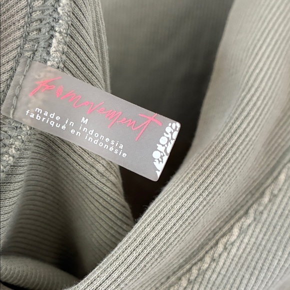 Free People Sage Green Oversized Sweatshirt - Picture 5 of 6